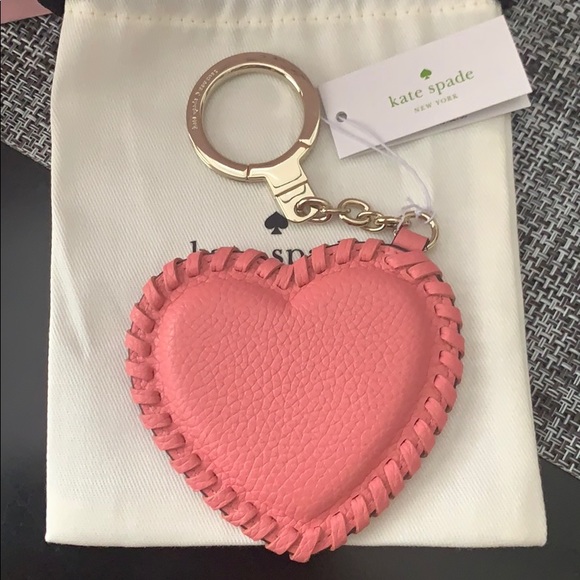 kate spade Accessories Nwt Authentic Kate Spade Pink Heart Keychain